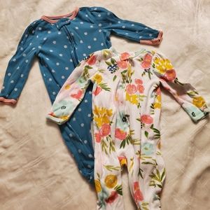 2 pair cloud island 6-9 month pajamas